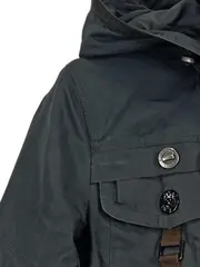 Vorschaubild 3 von Sweatjacke Damen Grau Kapuze Baumwolle Outdoor Gr. S