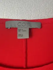 Vorschaubild 5 von Damen Langarmshirt Orange Gr. M Taschen Baumwolle Minimalistisch