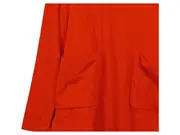 Vorschaubild 4 von Damen Langarmshirt Orange Gr. M Taschen Baumwolle Minimalistisch