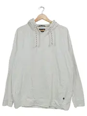 Vorschaubild 1 von Herren Kapuzenpullover Hoodie Gr. L Weiß Baumwolle Casual