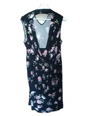 Vorschaubild 4 von Damen Sommerkleid Blumenmuster Schwarz Rosa Gr. 46 3XL