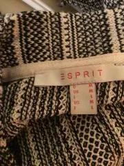 Vorschaubild 4 von Damen Strickjacke Cardigan Gr. M Grau Gestreift Baumwolle