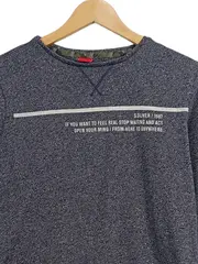 Vorschaubild 2 von Sweatshirt Kinder Gr. 164 Grau Meliert Pullover Langarm