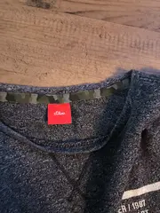 Vorschaubild 4 von Sweatshirt Kinder Gr. 164 Grau Meliert Pullover Langarm