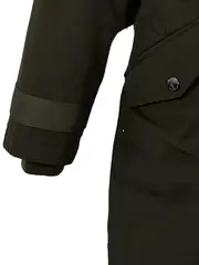 Vorschaubild 2 von Damen Parka Winterjacke Mantel Gr. 32 XXS Oliv Kapuze Fellbesatz Wolle