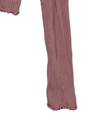 Vorschaubild 3 von Damen Langarmshirt Polokragen Rippstrick Rosa Cropped Gr. S