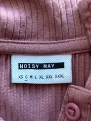 Vorschaubild 4 von Damen Langarmshirt Polokragen Rippstrick Rosa Cropped Gr. S