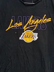 Vorschaubild 2 von Los Angeles Lakers NBA T-Shirt Herren Gr. XL Schwarz Fanshirt