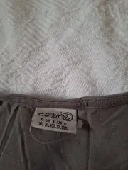 Vorschaubild 4 von Damen Wickelkleid Gr. 42/XL Grau Viskose Freizeitkleid V-Ausschnitt