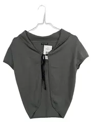 Vorschaubild 1 von Damen Strickjacke Kurzarm Seide Kaschmir Grau Gr. M