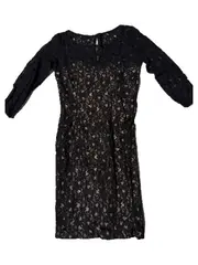 Vorschaubild 3 von Damen Spitzenkleid Schwarz Gr. S 36 Langarm Elegant Party
