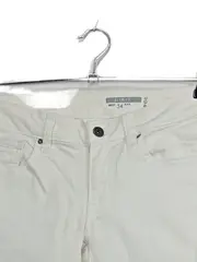 Vorschaubild 2 von Damen Jeans Slim Fit Weiß Gr. 34 W26 Stretch Hose