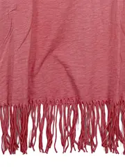 Vorschaubild 4 von T-Shirt Damen Gr. 46/3XL Rosa Sterne Pailletten Fransen