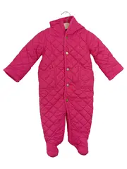 Vorschaubild 1 von Schneeanzug Overall Baby Mädchen Gr. 74 9M Pink Gesteppt Winter Kapuze
