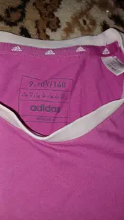 Vorschaubild 6 von Kinder Sport Shirt Gr. 140 Pink 3-Streifen T-Shirt
