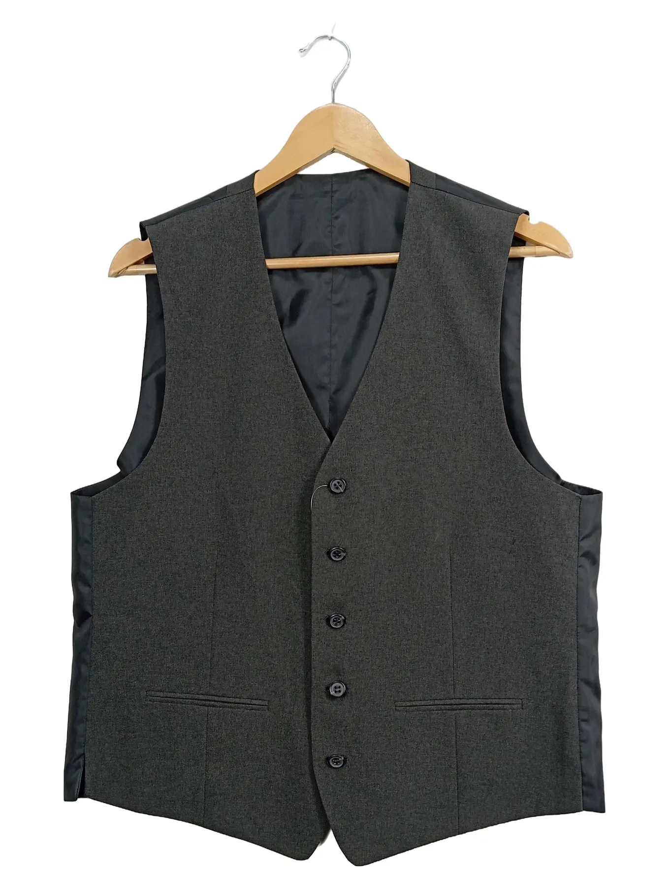 CANDA Anzugweste Herren Business Weste Grau Uni Gr. 50 L Polyester