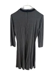 Vorschaubild 2 von Damen Kleid A-Linie Grau Gr. S 36 Langarm Casual