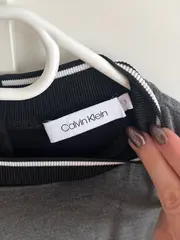 Vorschaubild 4 von Damen Kleid A-Linie Grau Gr. S 36 Langarm Casual