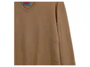 Vorschaubild 2 von Herren Pullover V-Ausschnitt Beige Gr. L/40 Baumwolle