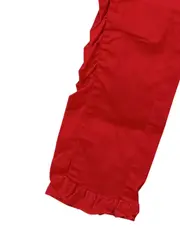 Vorschaubild 3 von Mädchen Jogginghose Gr. 152 Rot Rüschen Casual