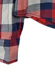 Vorschaubild 6 von kariertes Hemd Herren Gr. 48/M Freizeit Karo Rot Blau Weiß