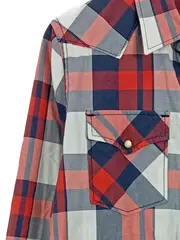 Vorschaubild 4 von kariertes Hemd Herren Gr. 48/M Freizeit Karo Rot Blau Weiß