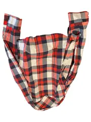 Vorschaubild 2 von kariertes Hemd Herren Gr. 48/M Freizeit Karo Rot Blau Weiß