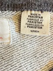 Vorschaubild 5 von Sweatshirt Herren Gr. 46/S Grau Logo-Print Baumwolle Pullover