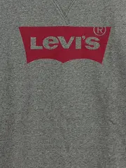 Vorschaubild 2 von Sweatshirt Herren Gr. 46/S Grau Logo-Print Baumwolle Pullover