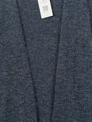 Vorschaubild 2 von Damen Strickjacke Cardigan Langarm Meliert Grau Gr. 38/M