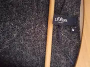 Vorschaubild 3 von Damen Strickjacke Cardigan Langarm Meliert Grau Gr. 38/M