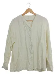 Vorschaubild 1 von Damen Bluse Shirt Beige Gr. 38;M Casual Langarm Viskose