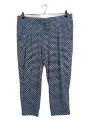 Vorschaubild 1 von Essentials Damen Stoffhose Blau Geometrisch Gr. 44/46
