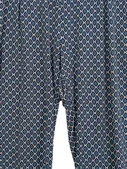 Vorschaubild 4 von Essentials Damen Stoffhose Blau Geometrisch Gr. 44/46