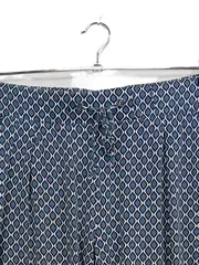 Vorschaubild 3 von Essentials Damen Stoffhose Blau Geometrisch Gr. 44/46