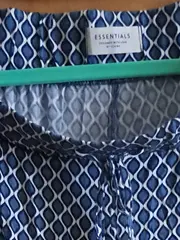 Vorschaubild 5 von Essentials Damen Stoffhose Blau Geometrisch Gr. 44/46