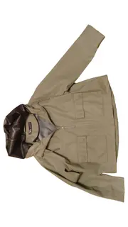 Vorschaubild 2 von Damen Regenjacke Kapuzenjacke Outdoor Grün Gr. 34 XS Übergangsjacke Kurz