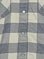 Vorschaubild 5 von Herren Trachtenhemd Kariert Grau Western Baumwolle Langarm Gr. S