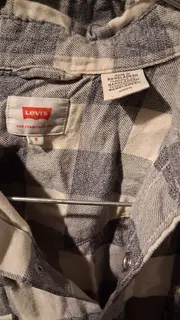 Vorschaubild 7 von Herren Trachtenhemd Kariert Grau Western Baumwolle Langarm Gr. S