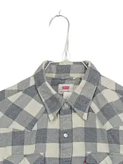 Vorschaubild 6 von Herren Trachtenhemd Kariert Grau Western Baumwolle Langarm Gr. S