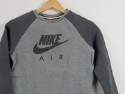 Vorschaubild 5 von Air Sweatshirt Pullover Kinder Gr. 140 8-10 Jahre Grau Logo Baumwolle Sport