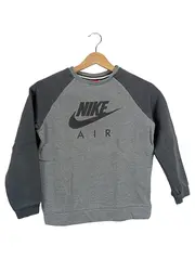 Vorschaubild 1 von Air Sweatshirt Pullover Kinder Gr. 140 8-10 Jahre Grau Logo Baumwolle Sport