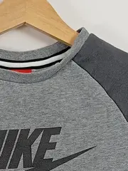 Vorschaubild 7 von Air Sweatshirt Pullover Kinder Gr. 140 8-10 Jahre Grau Logo Baumwolle Sport