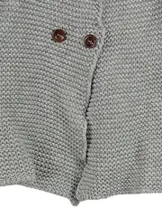 Vorschaubild 3 von Strickjacke Kinder Gr. 110 Grau Kaschmir Mix Cardigan Langarm