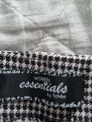 Vorschaubild 5 von Essentials Damen Stoffhose Hahnentritt Gr. 38 Schwarz Weiß