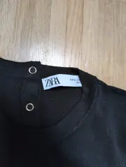 Vorschaubild 2 von Pullover Damen Kurzarm Viskose Basic Schwarz Gr. S 36