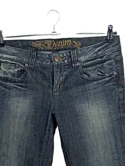 Vorschaubild 2 von Damen Jeans Straight Original Blau 30/34 Used Look Denim