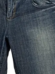 Vorschaubild 3 von Damen Jeans Straight Original Blau 30/34 Used Look Denim