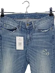 Vorschaubild 2 von Damen Jeans Slim Fit W27 L32 Blau Destroyed Baumwolle