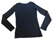 Vorschaubild 2 von Langarmshirt Damen Gr. 38/M Schwarz Basic